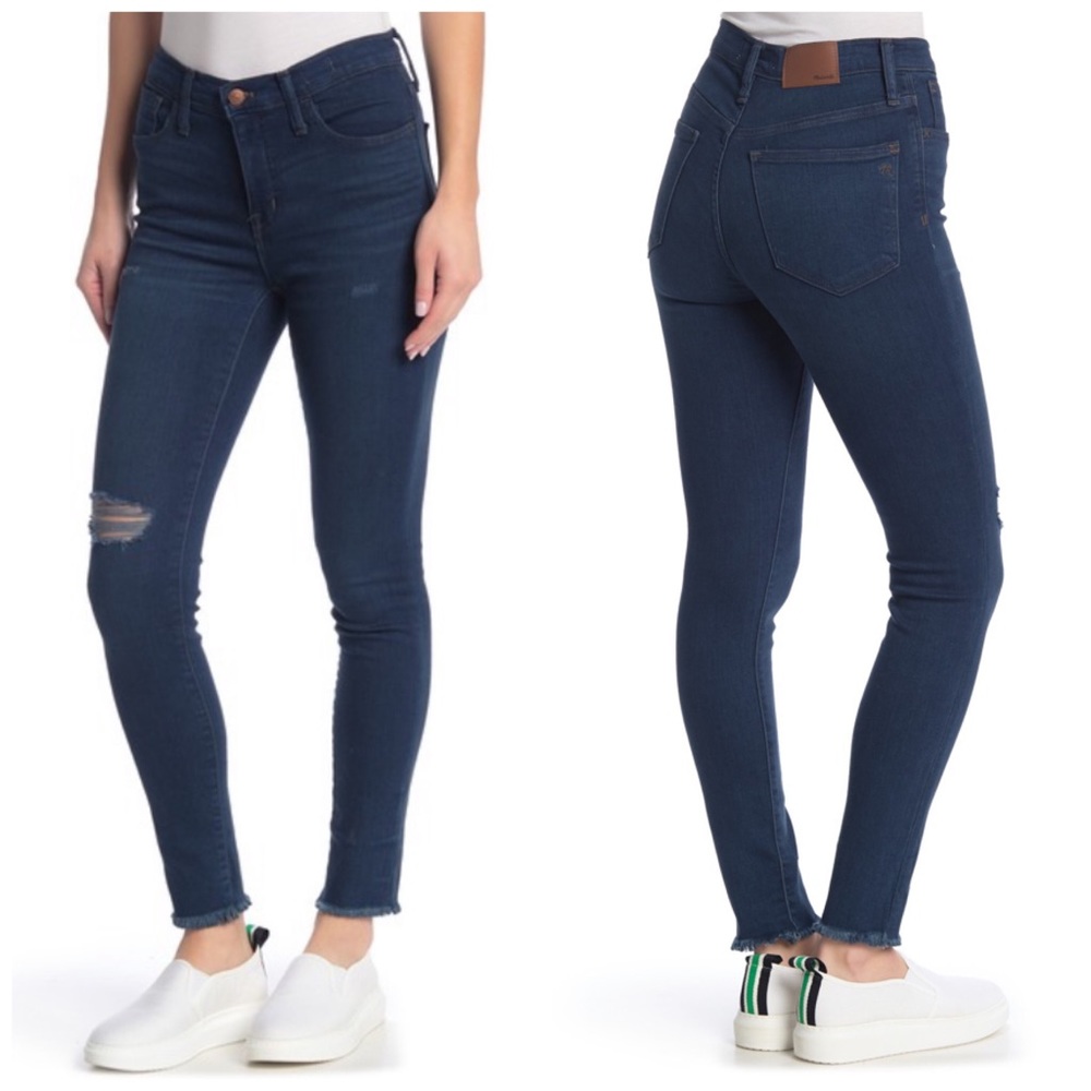 Madewell Roadtripper Distressed Frayed Jeans NEW